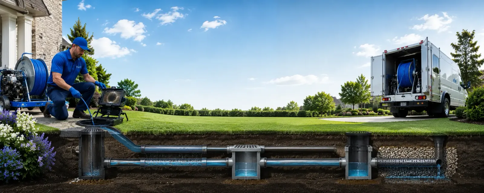 Outdoor drain cleaning information for Village Mills, TX
